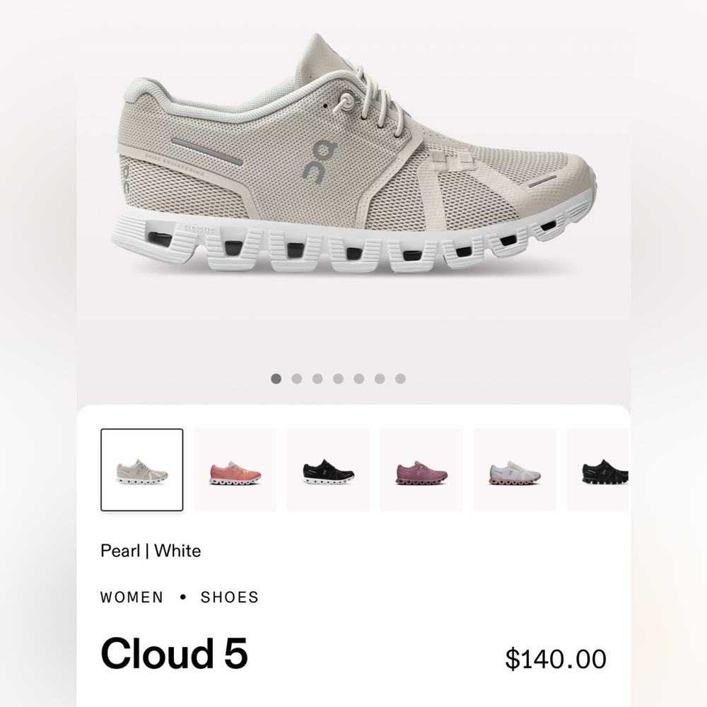 Brand new Cloud 5 shoes!!! Size 8, never been worn